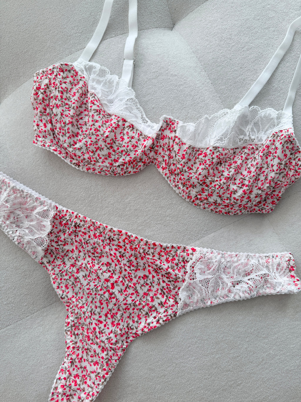 Floral Reverie - Wild Berry Bralet Takımı