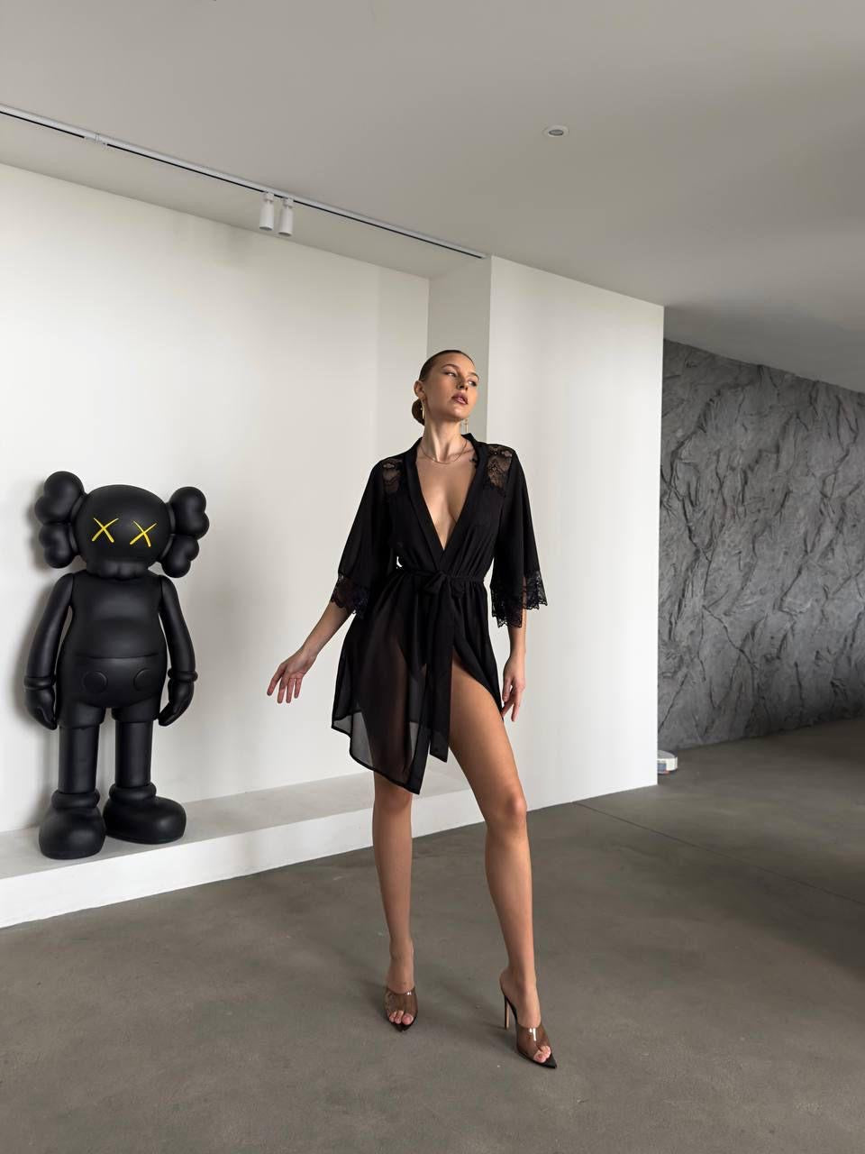 Rouge Lace Set - Onyx Black