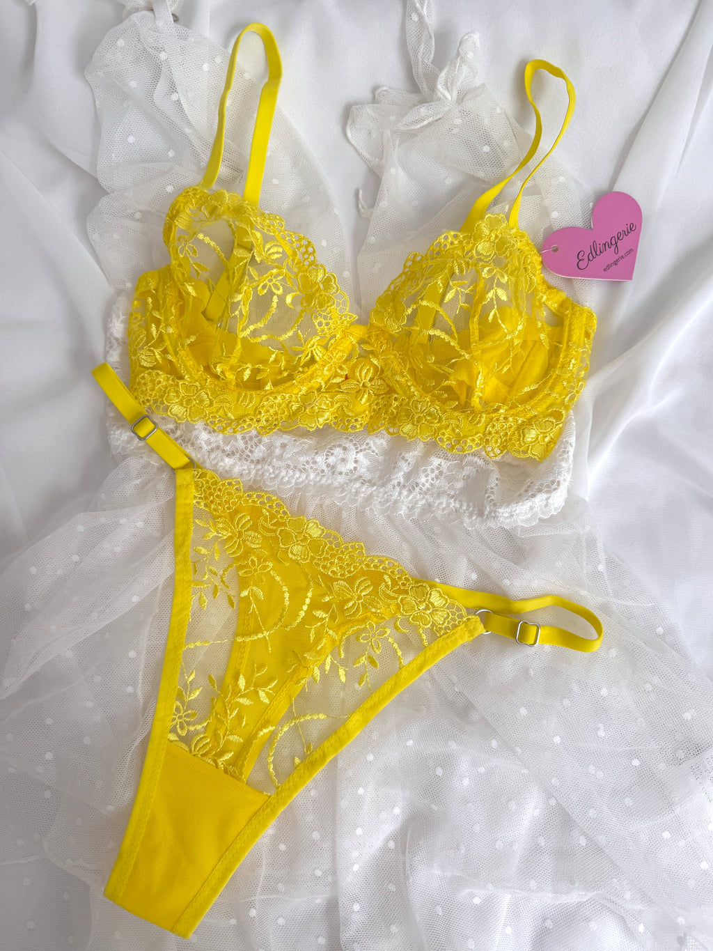 Swan Neon Sarı Bralet Takımı