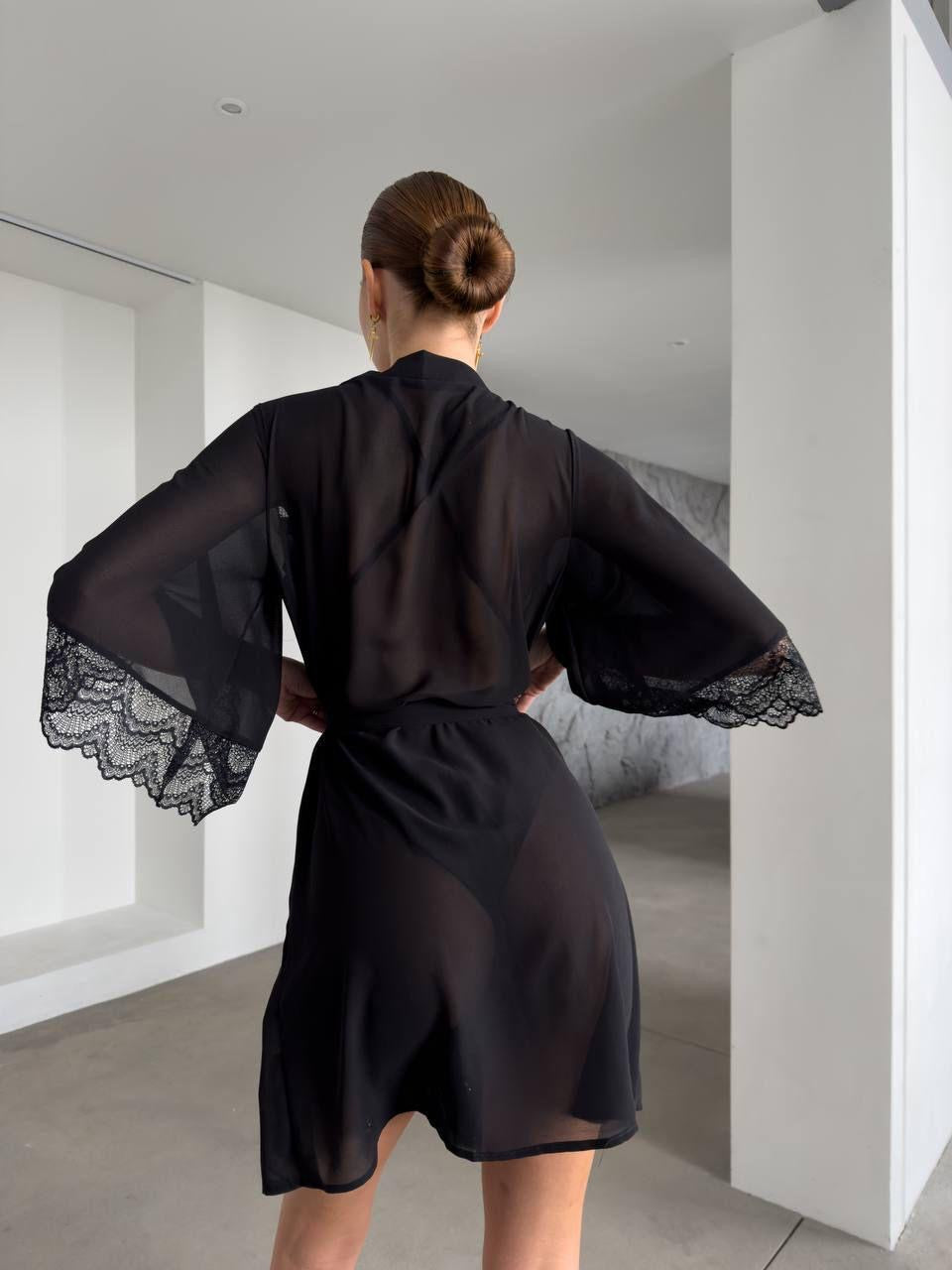 Rouge Lace Set - Onyx Black