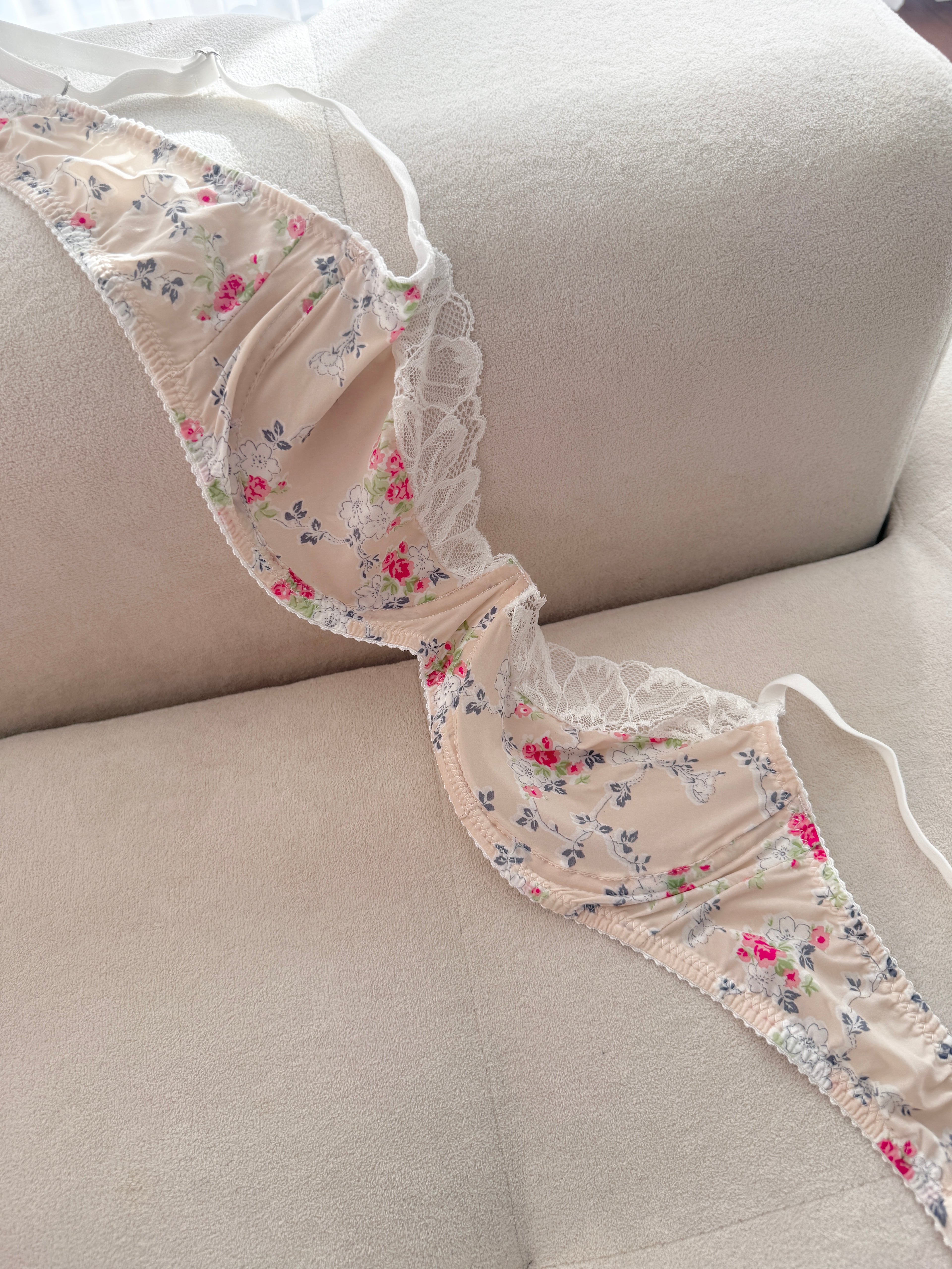 Floral Reverie - Antique Rose Bralet Takımı