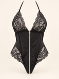 Fermuar Detaylı Fantezi Bodysuit