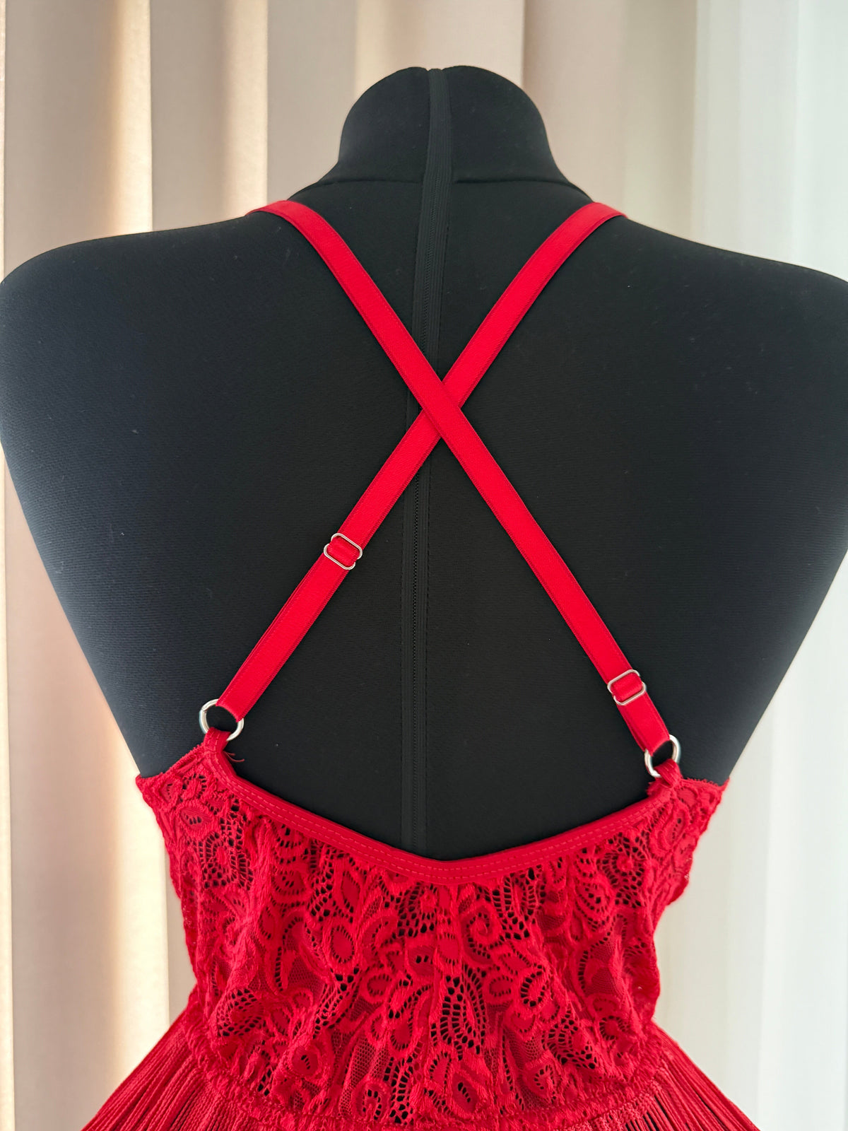 Red Tassel Detail Fantasy Nightgown