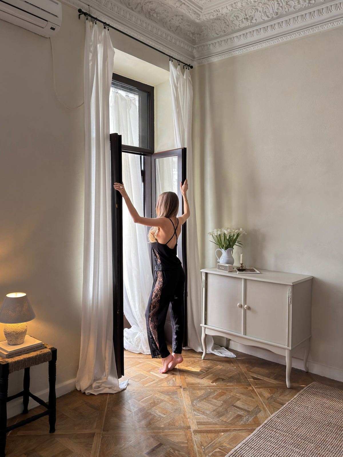 Sarah Dantel Detaylı Pijama Takımı