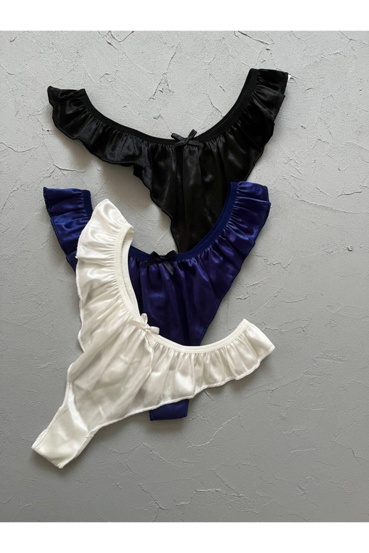 3-Piece Satin Panty Set