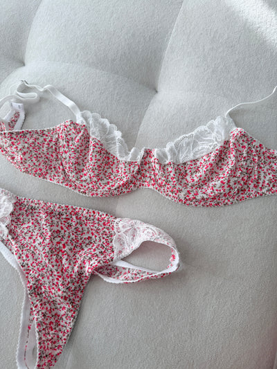 Floral Reverie - Wild Berry Bralet Takımı
