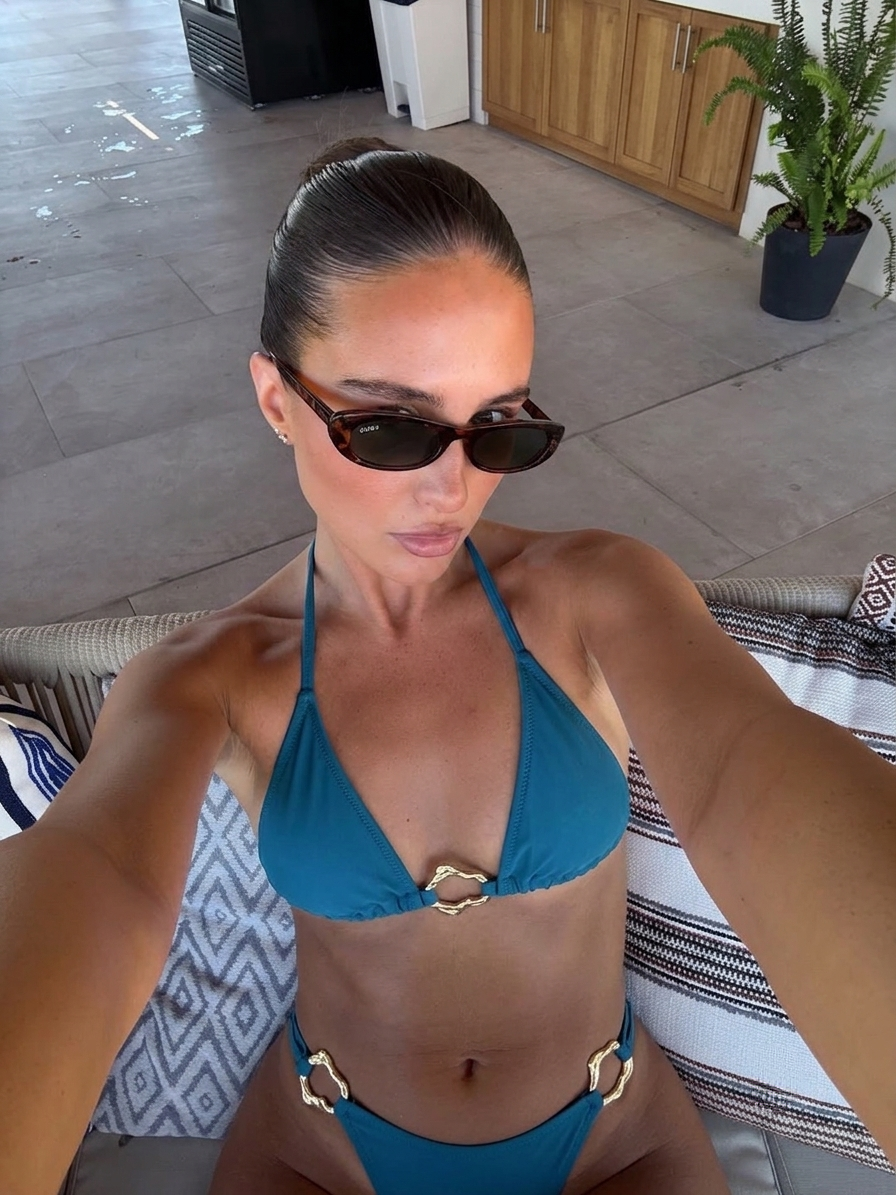 L’Or Noir Collection- Petrol Mavisi Bikini Takımı