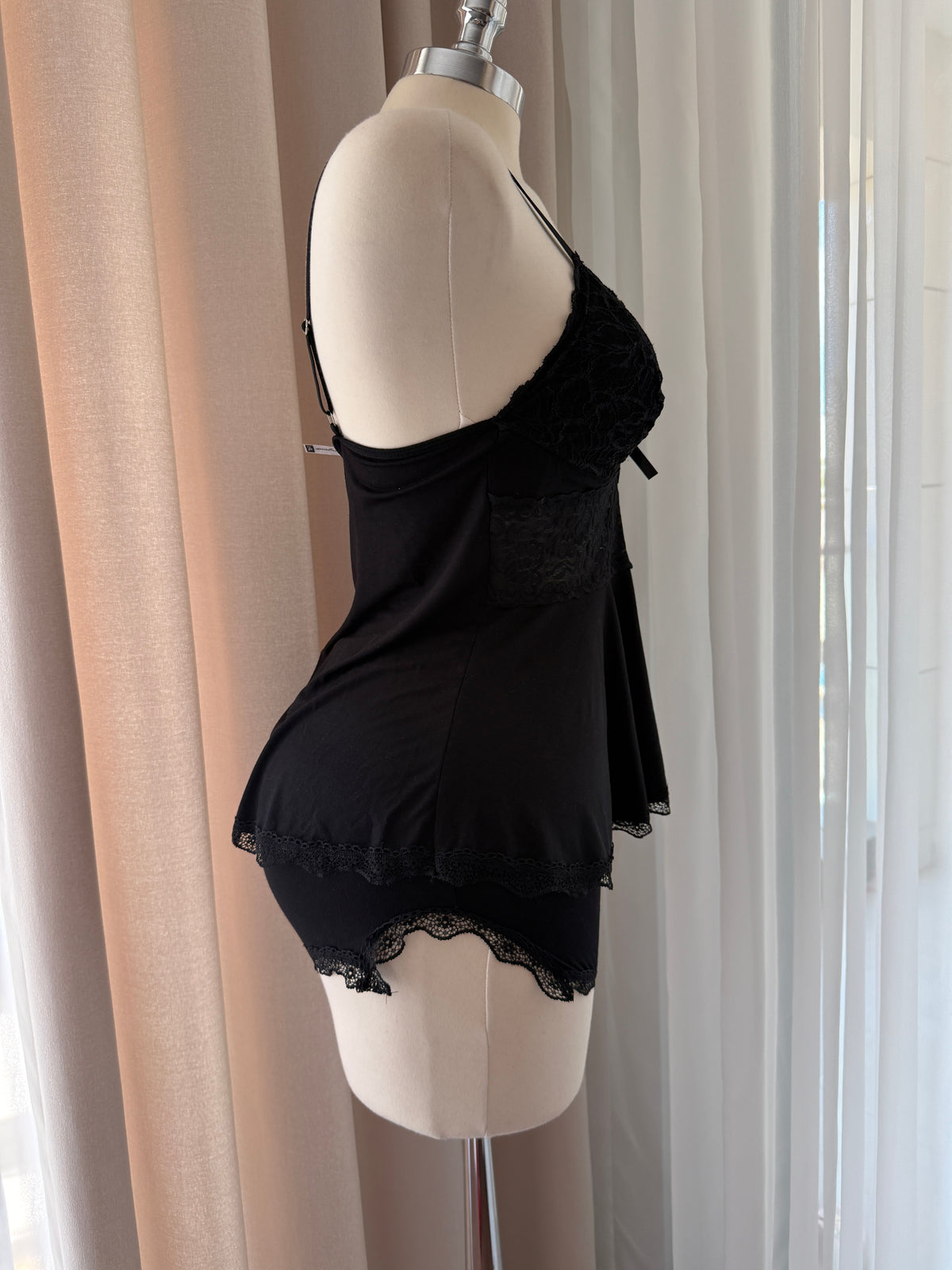 Cloud Kiss Siyah Ultra Yumuşak Pamuklu Şortlu Pijama Takımı