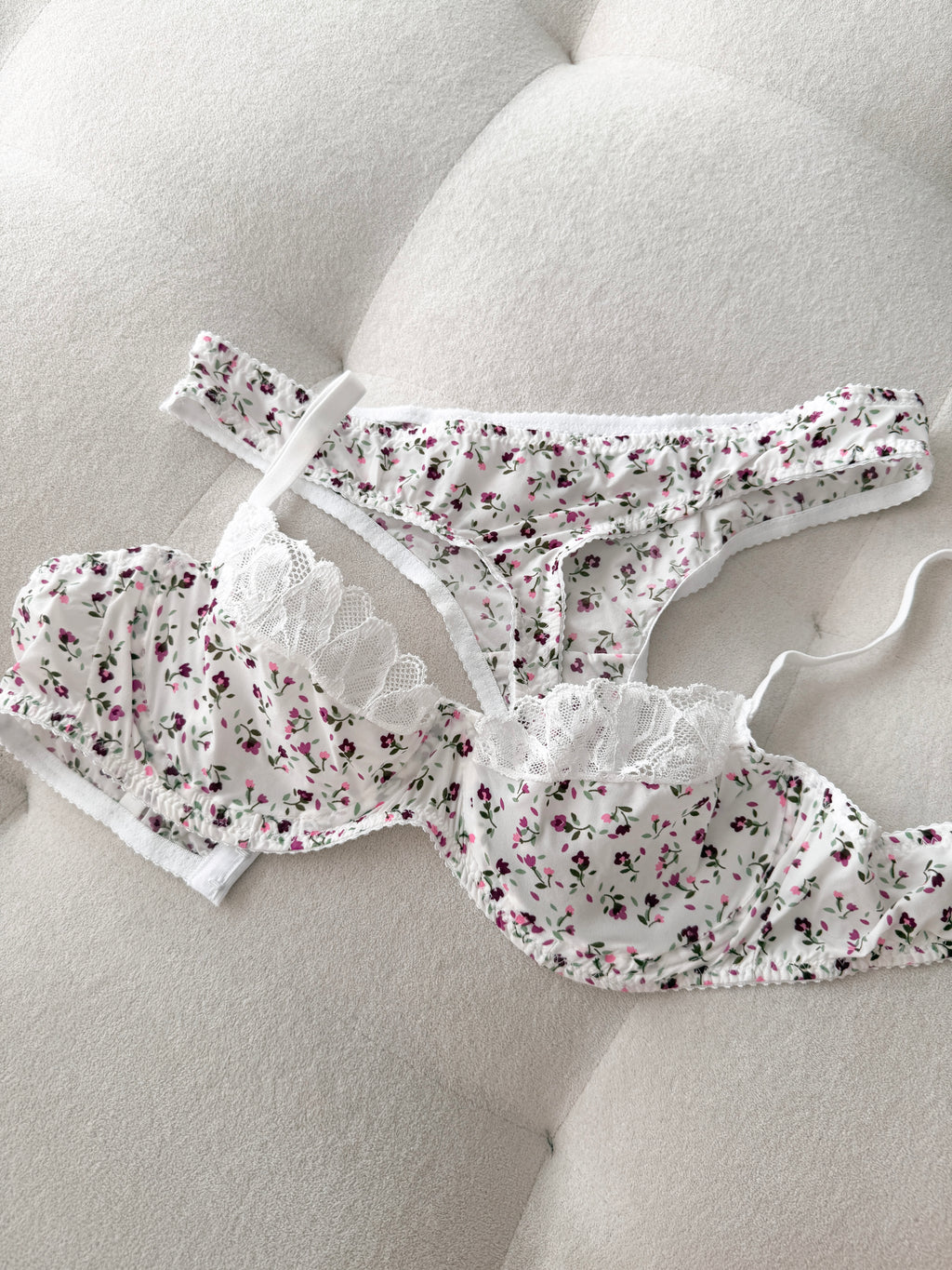 Floral Reverie - Midnight Flora Bralet Takımı