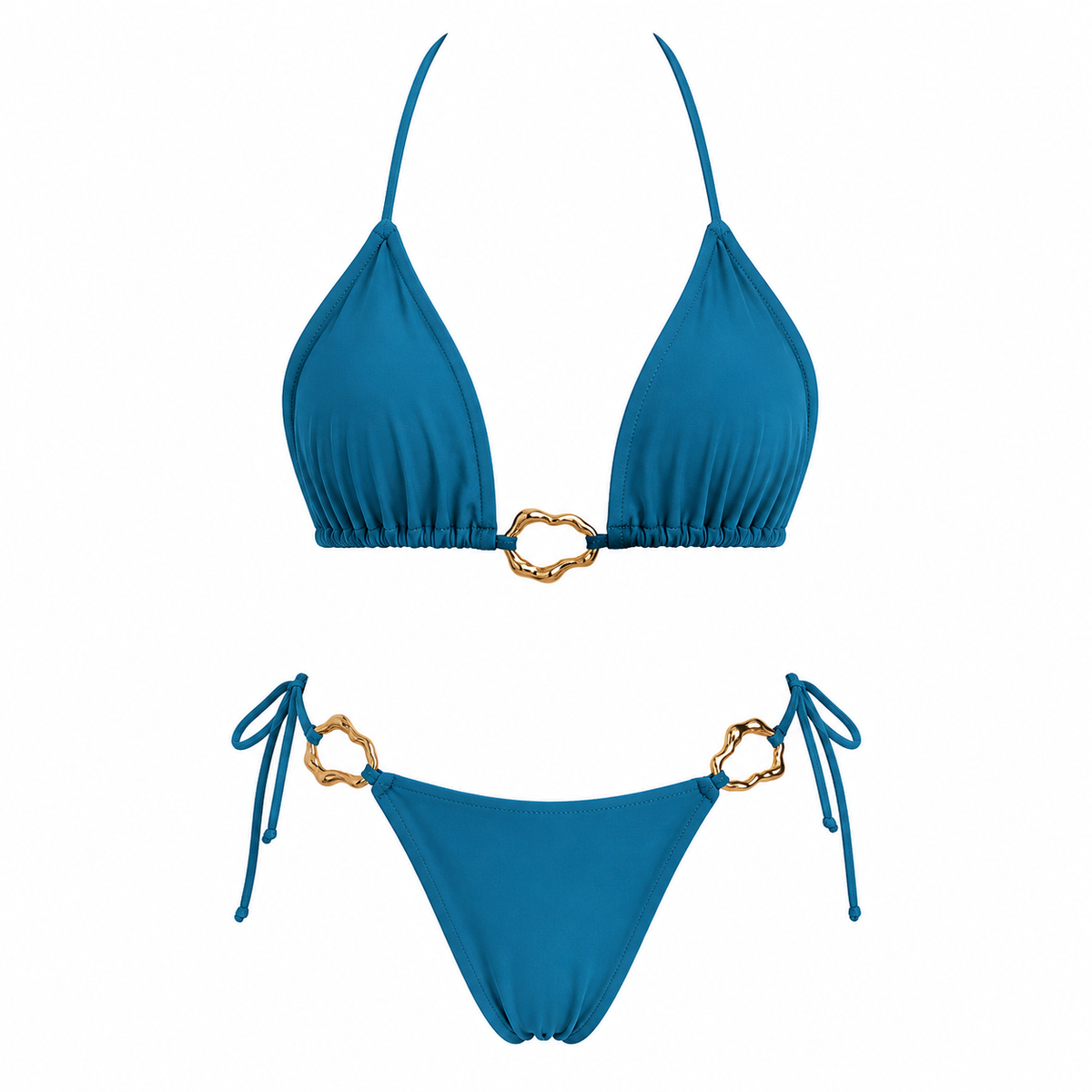 L’Or Noir Collection- Petrol Mavisi Bikini Takımı