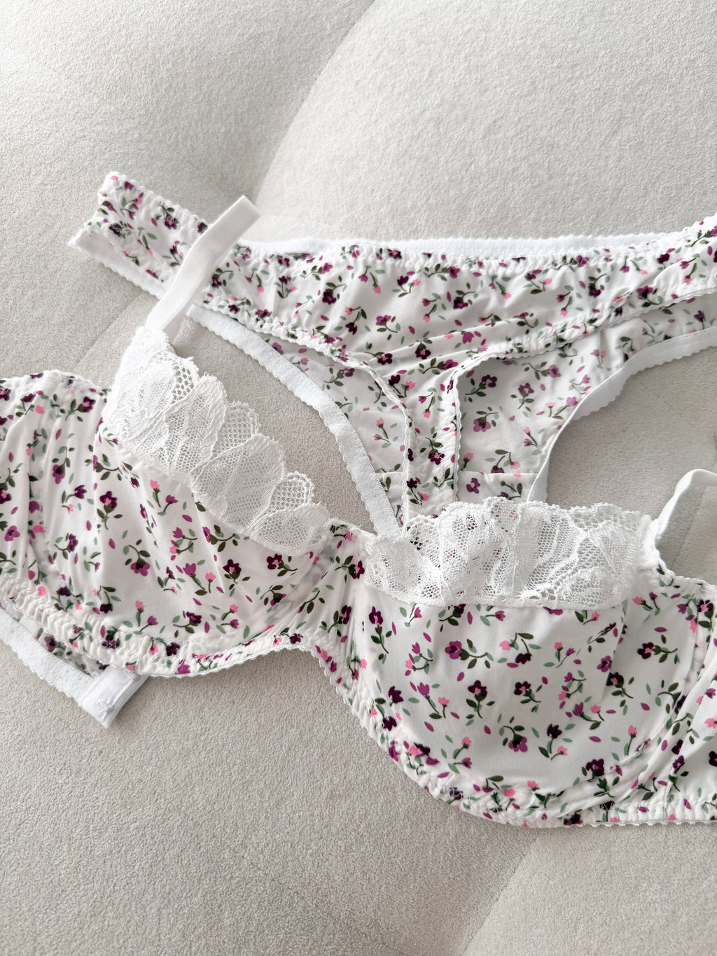 Floral Reverie - Midnight Flora Bralet Takımı