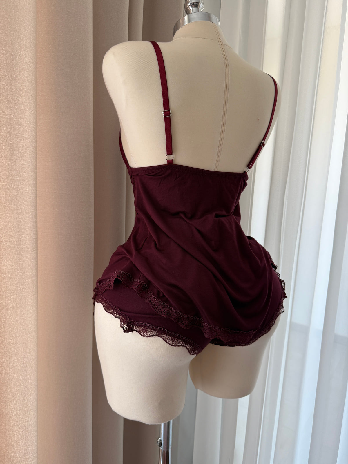 Cloud Kiss Bordo Pamuklu Ultra Soft Pijama Takımı