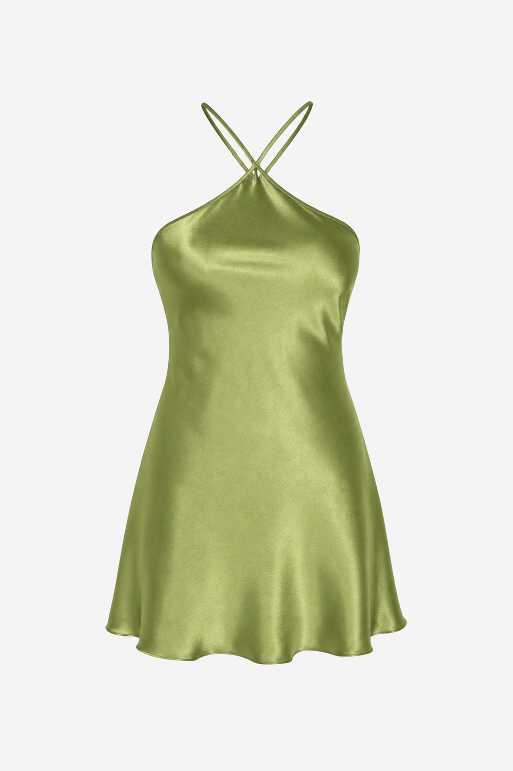 Matcha Silk Dress