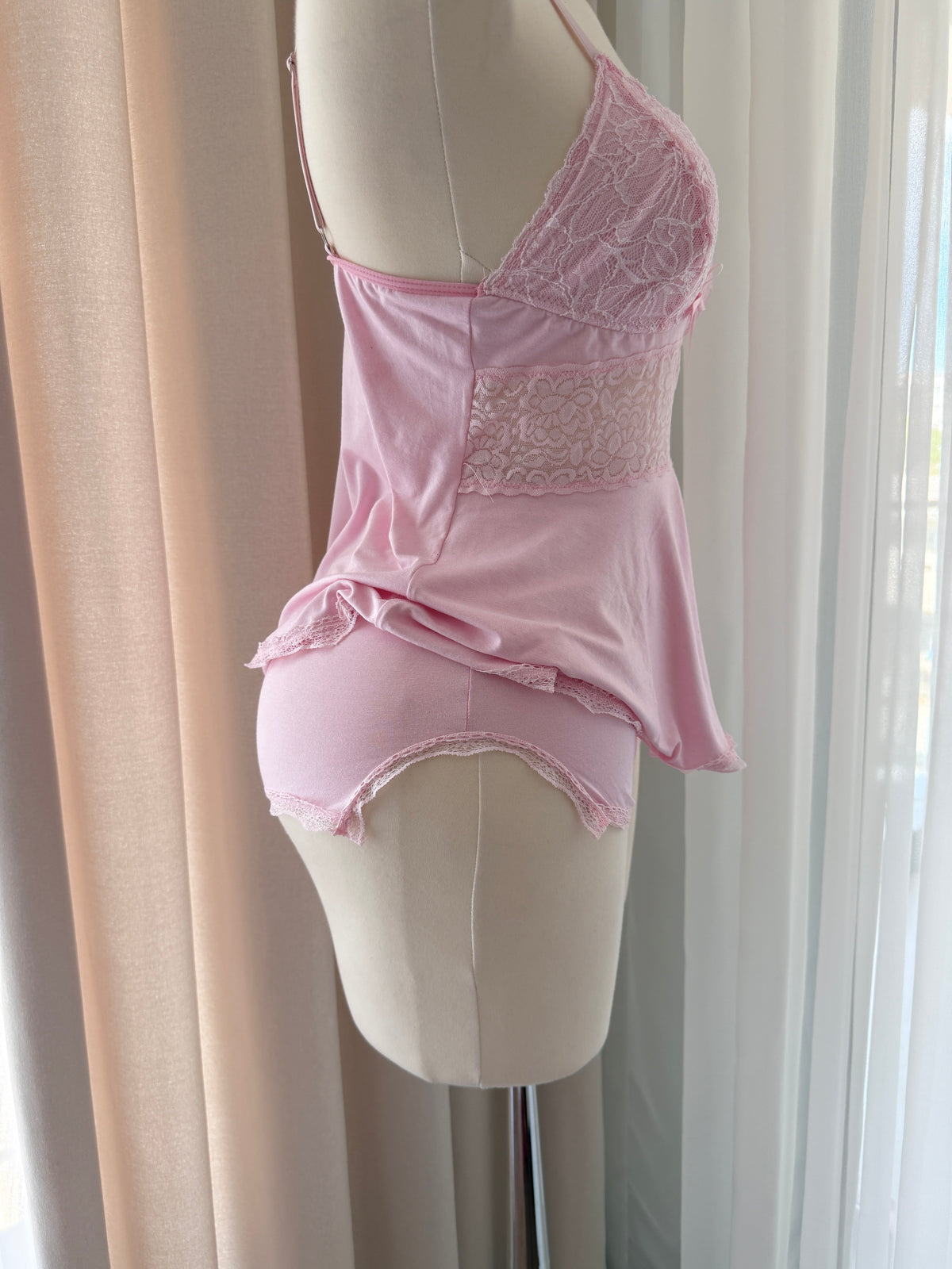 Cloud Kiss Pembe Pamuklu Ultra Soft Şortlu Pijama Takımı