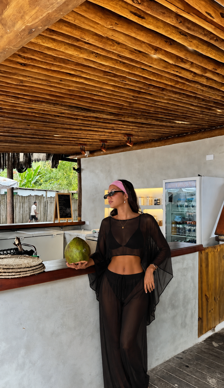 Oasis Transparan İki Parça Plaj Kombini - Siyah