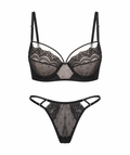 Dantelli Şerit Detaylı Balenli Bralet Takımı