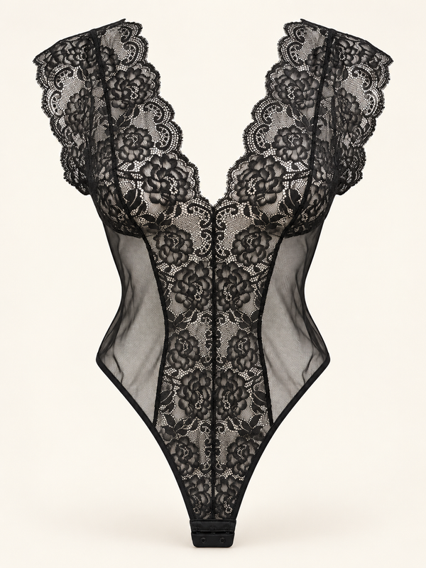 Dantel Detaylı Bodysuit