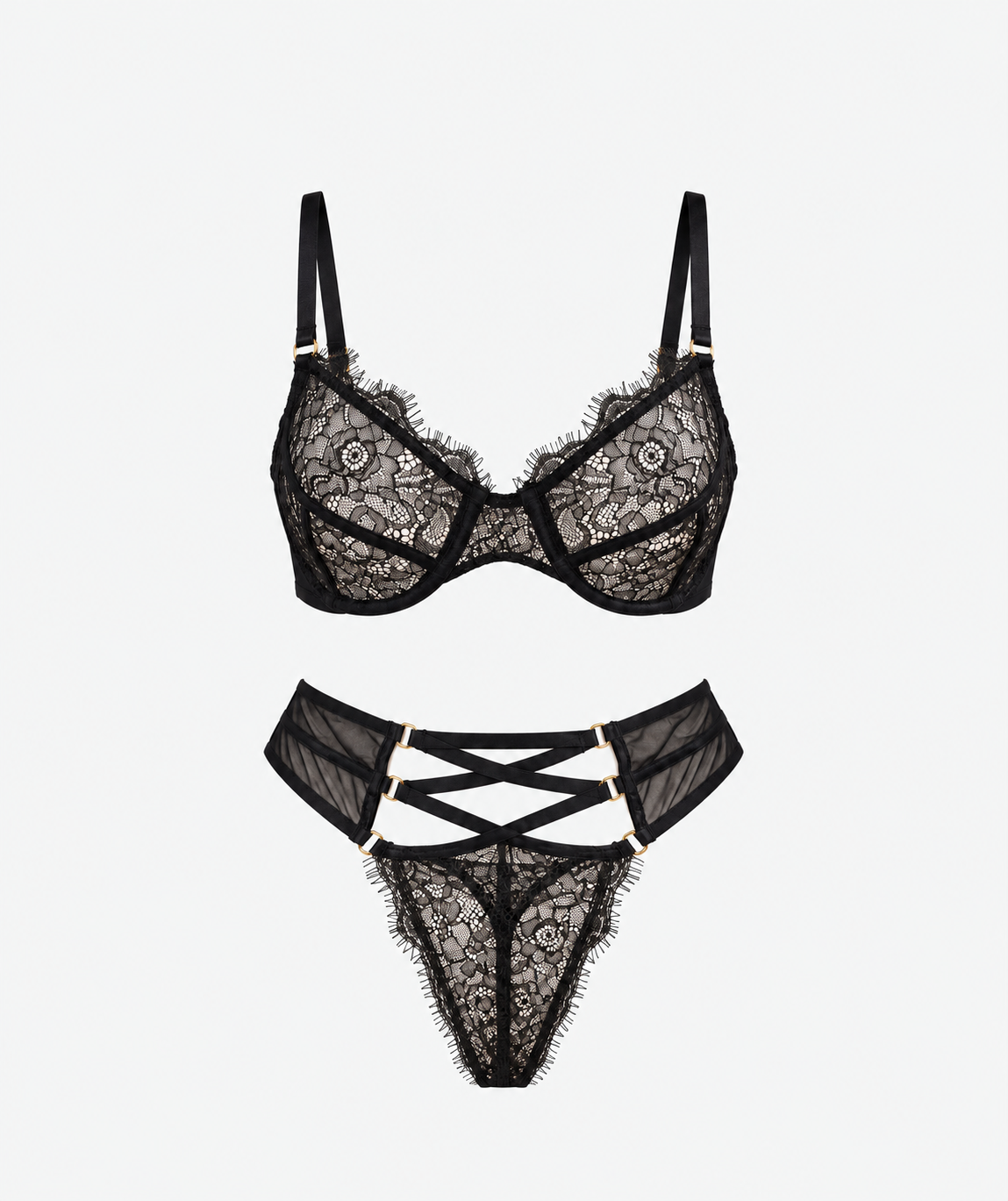 Dantel Balenli Bralet Takımı