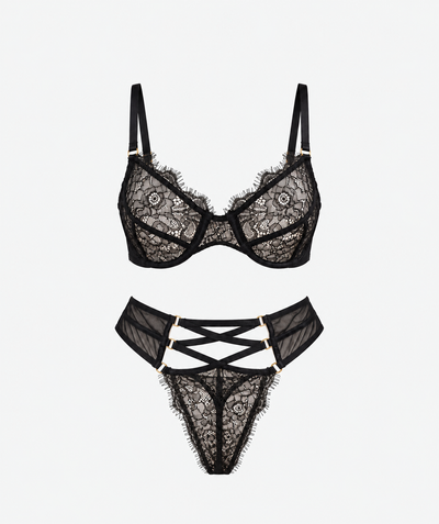 Dantel Balenli Bralet Takımı