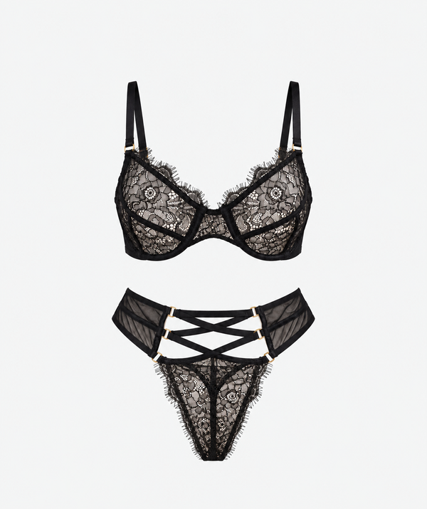 Dantel Balenli Bralet Takımı