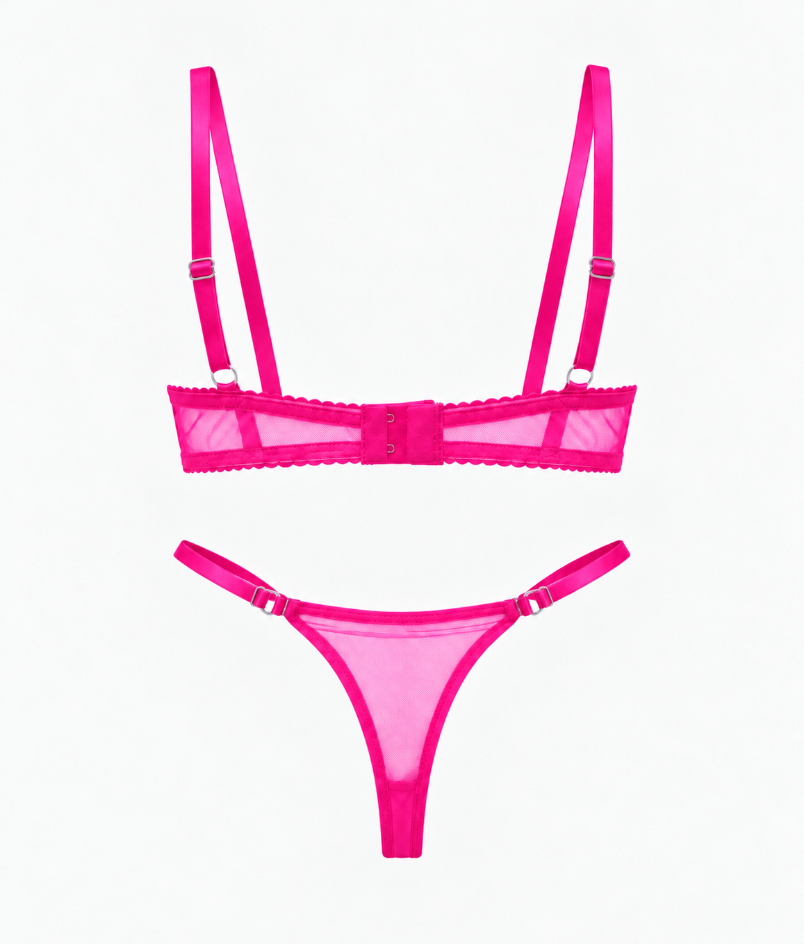 Petit Amour Neon Pembe Bralet Takımı