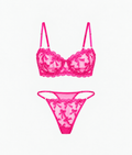Petit Amour Neon Pembe Bralet Takımı
