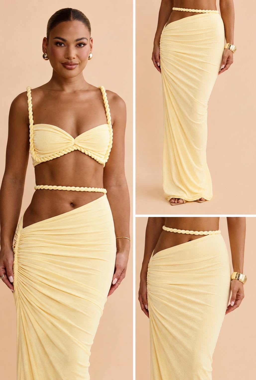 Zendaya Butter Yellow Set