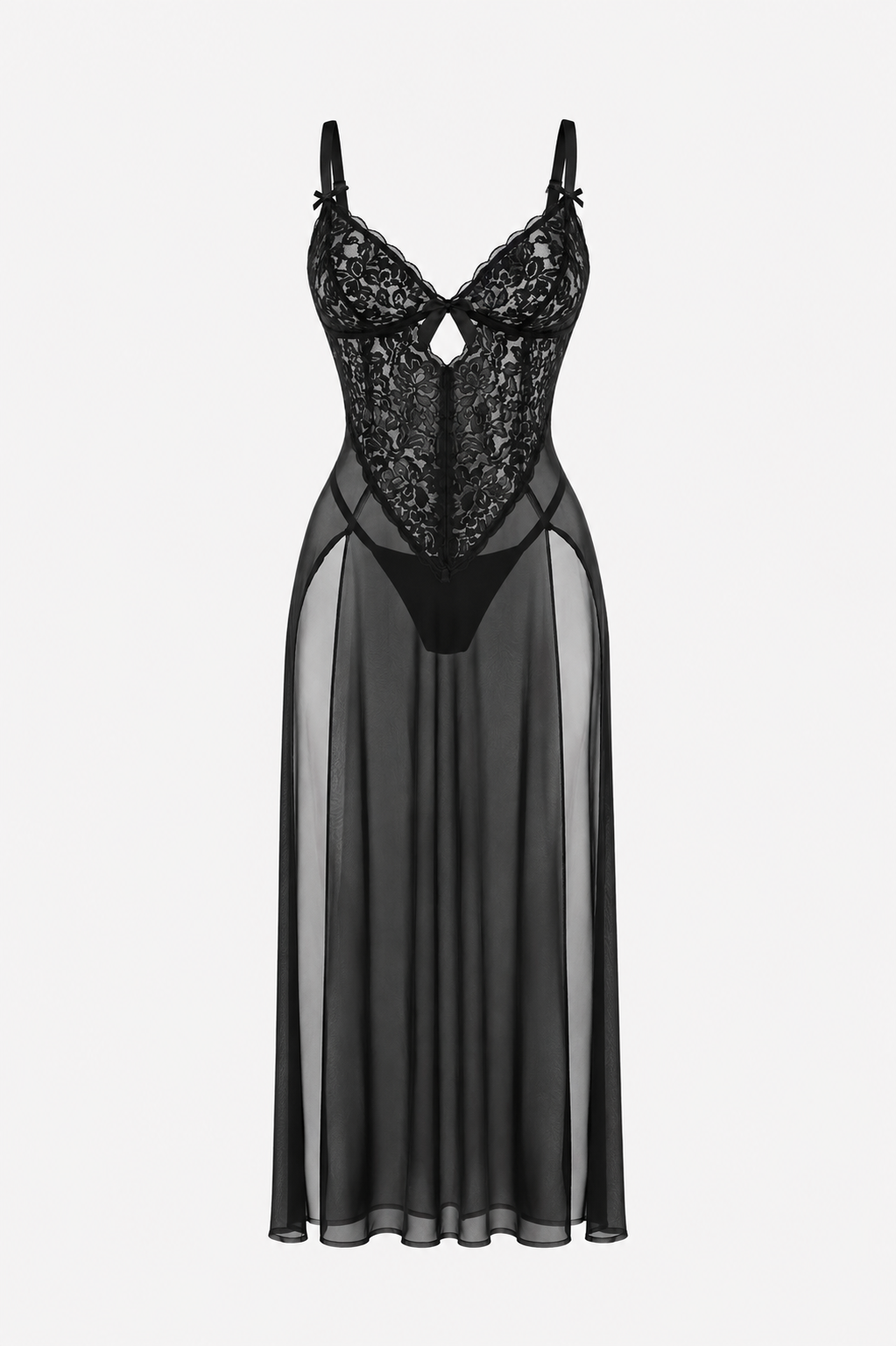 Velora Lace Transparan Elbise