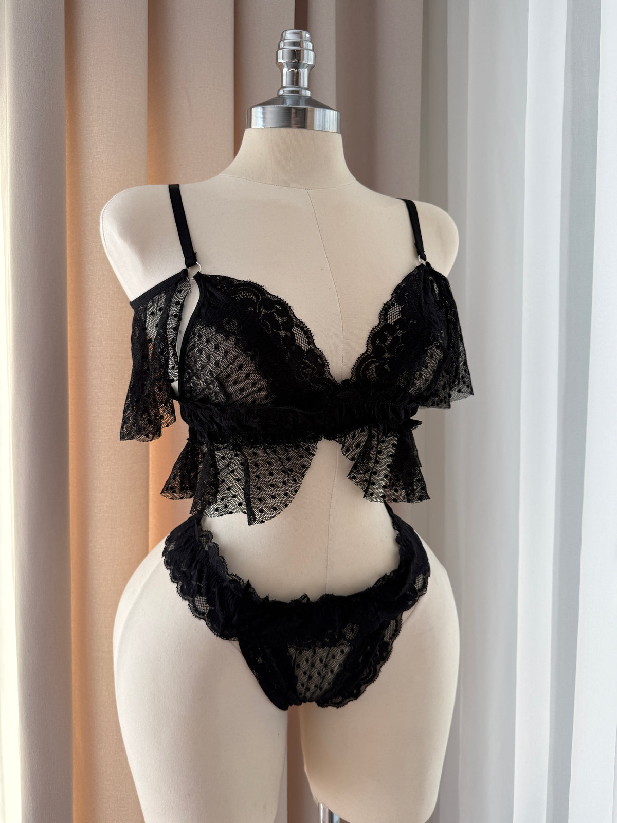 Polka Dot Romance Bralet Takımı