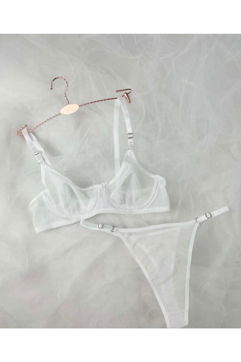 Adelina Beyaz Bralet Takımı