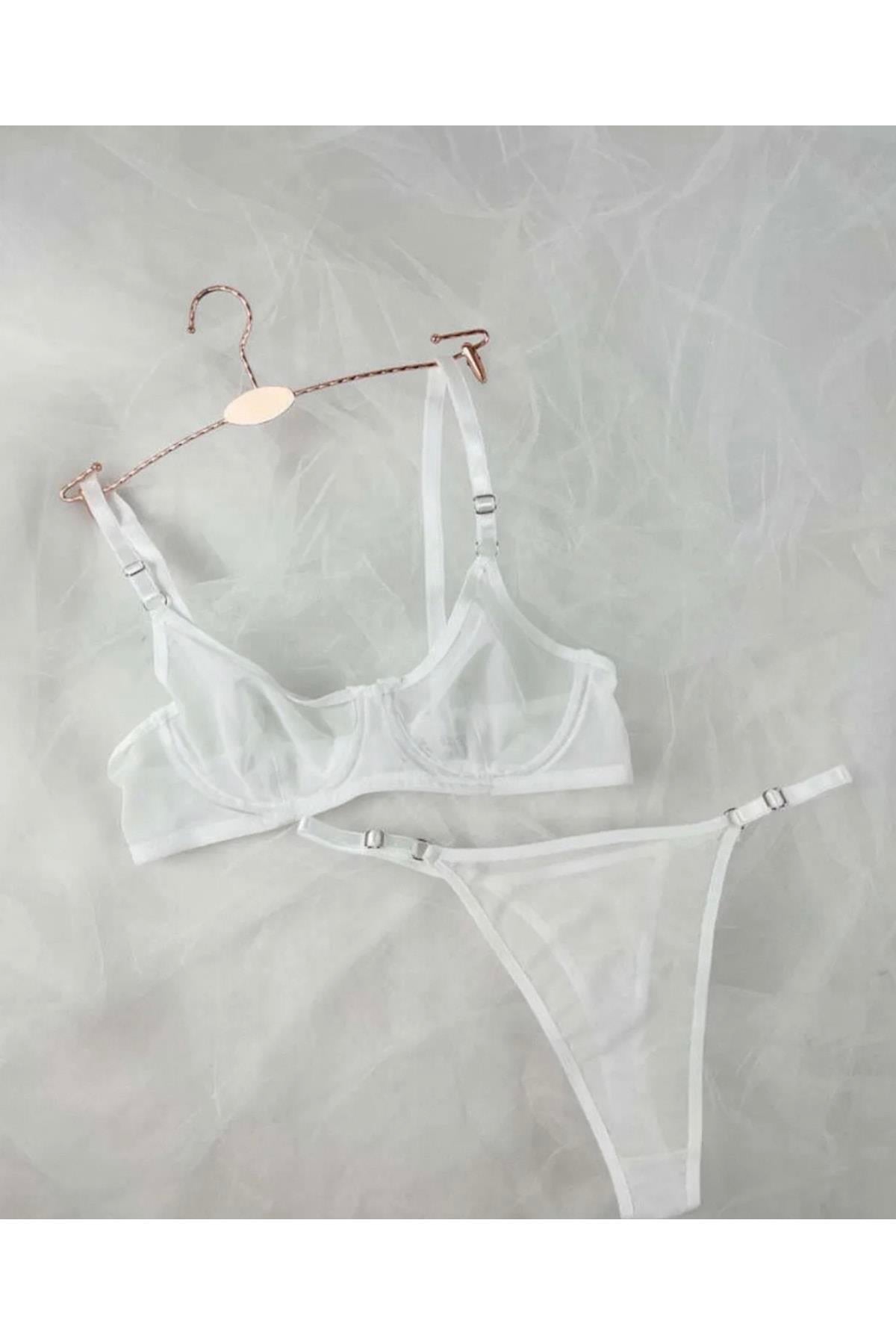 Adelina Beyaz Bralet Takımı
