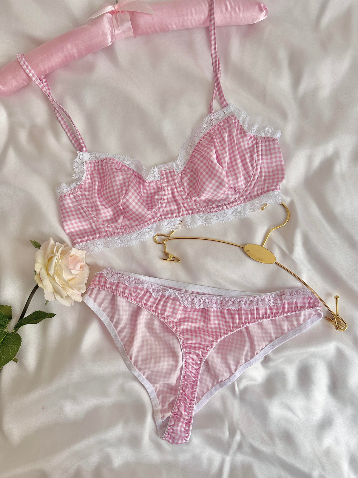 Aurora Pink Bralette Set