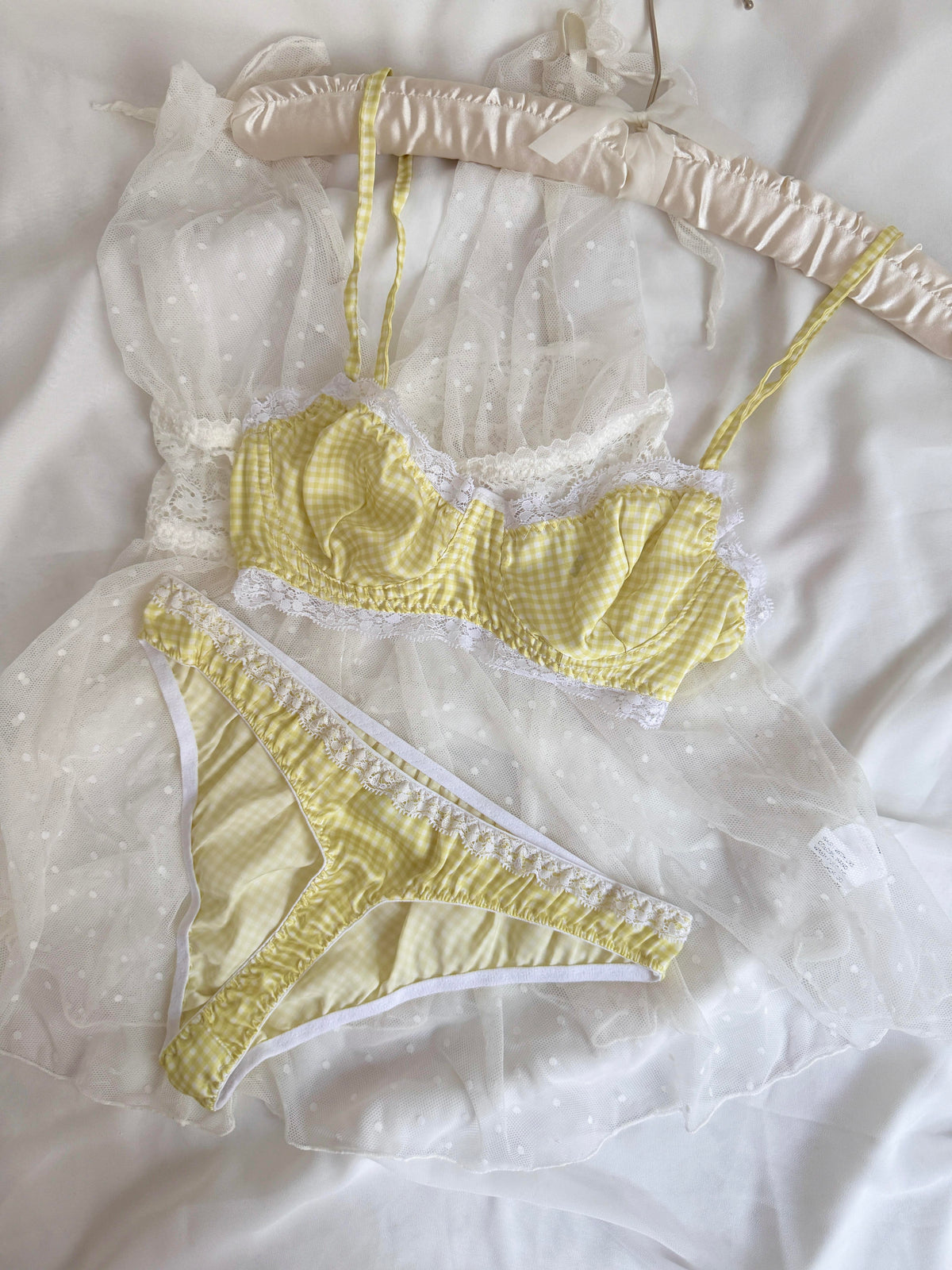 Aurora Yellow Bralette Set