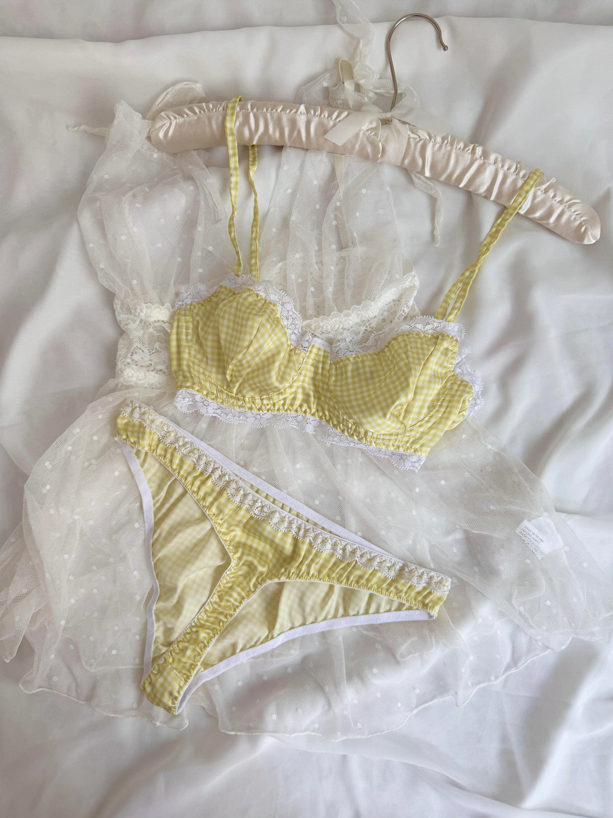 Aurora Yellow Bralette Set
