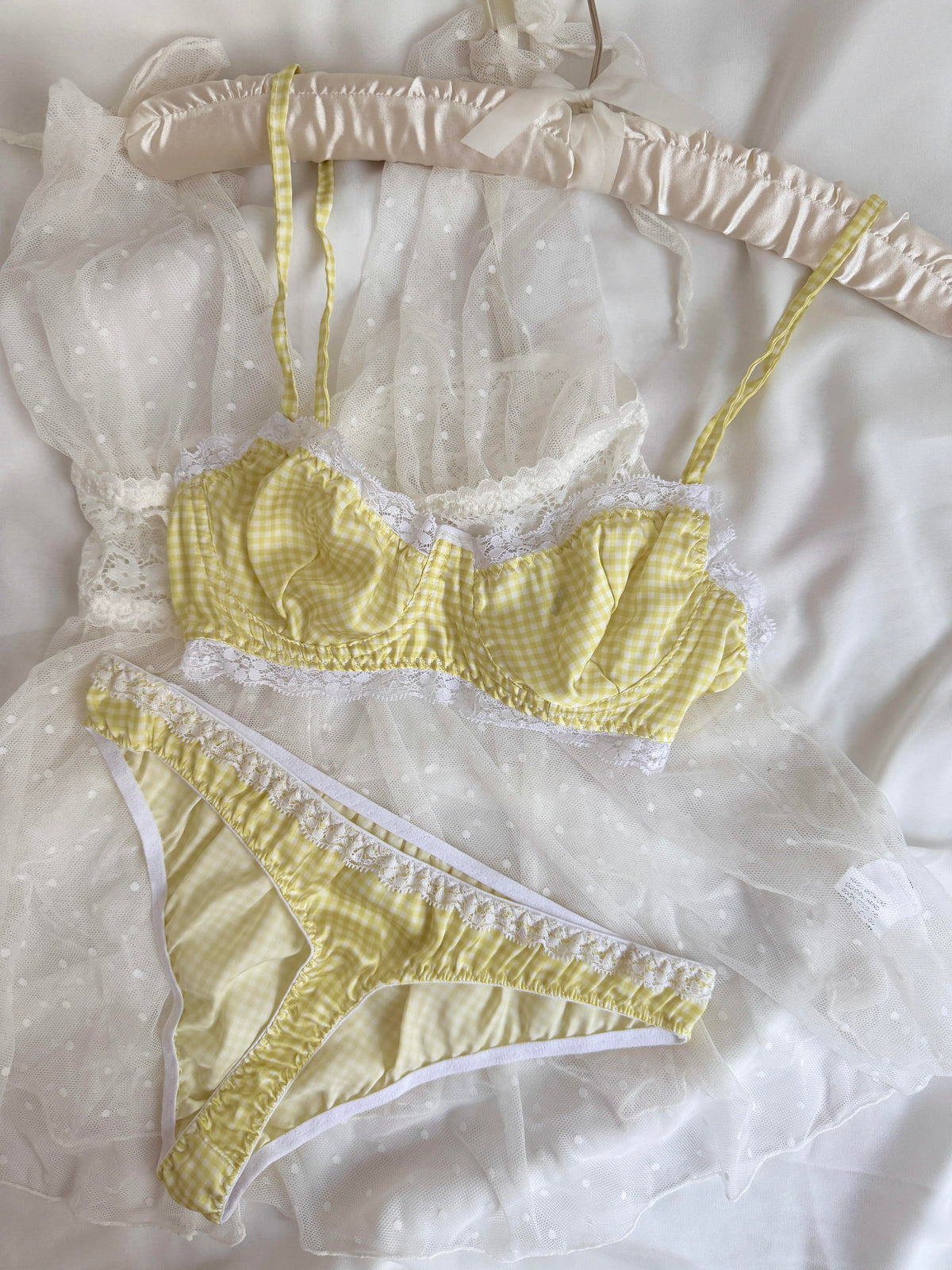 Aurora Yellow Bralette Set