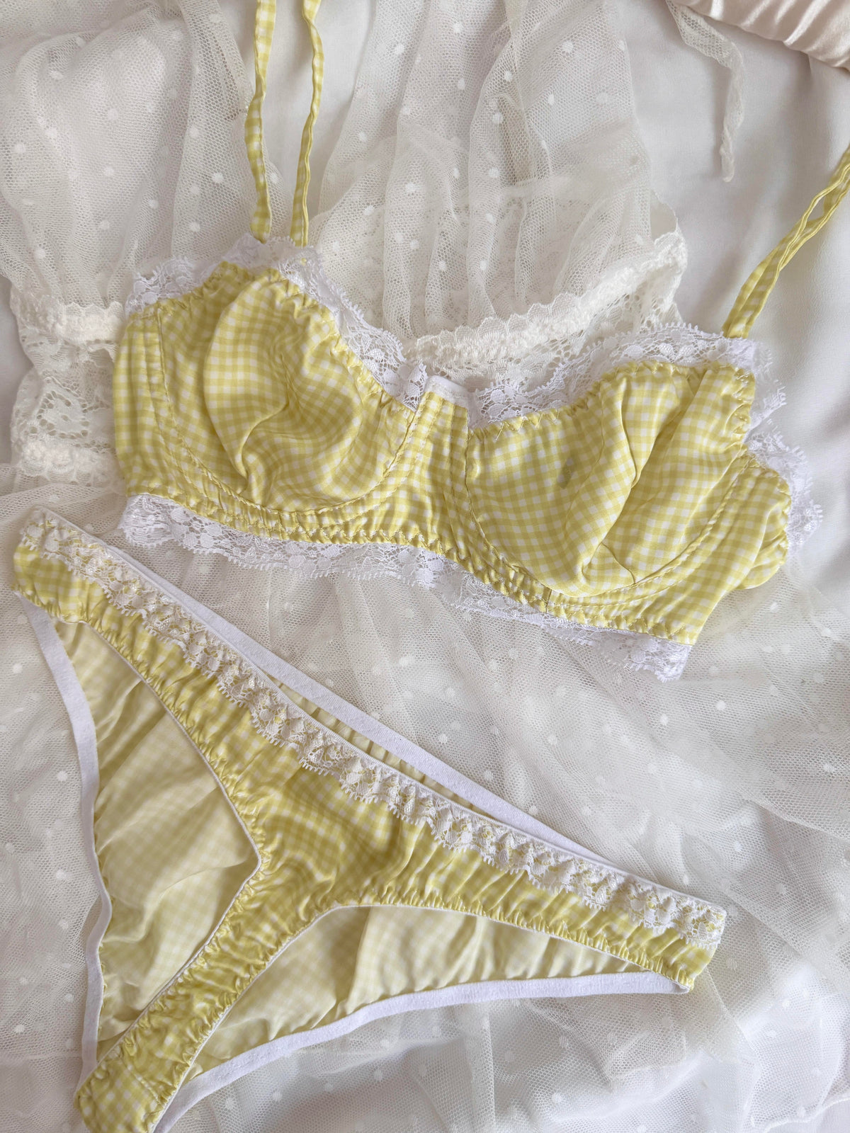 Aurora Yellow Bralette Set