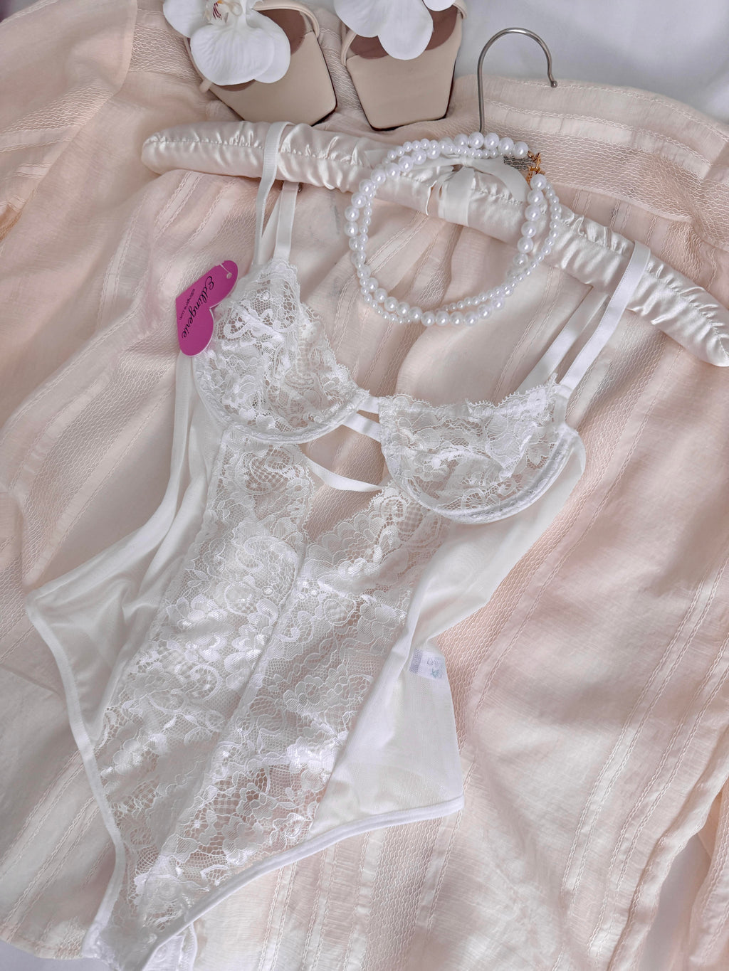 White Lace Bodysuit