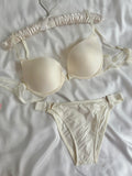 Beyaz Push Up Bralet Takımı