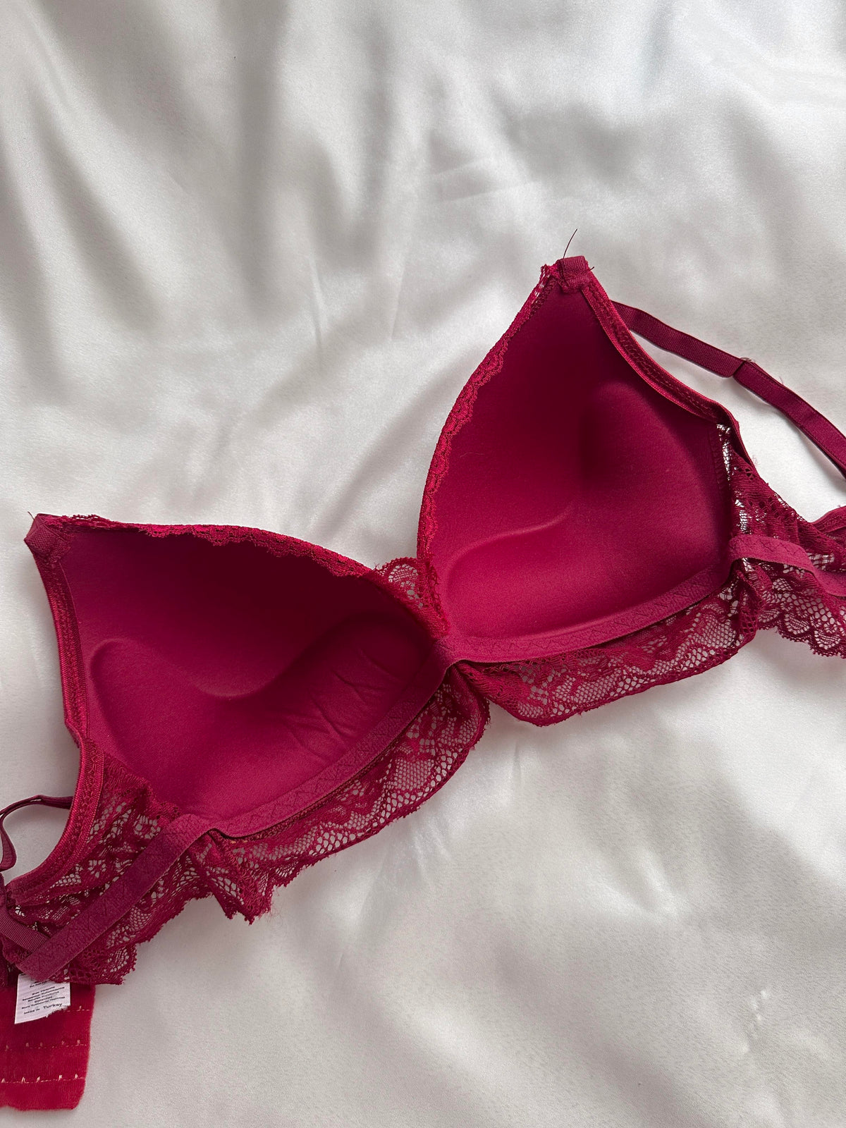 Burgundy Velvet Push Up Bralette