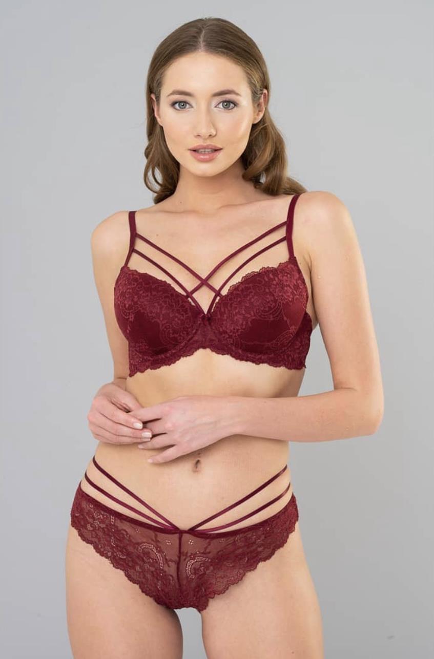 Burgundy Push-Up Bra