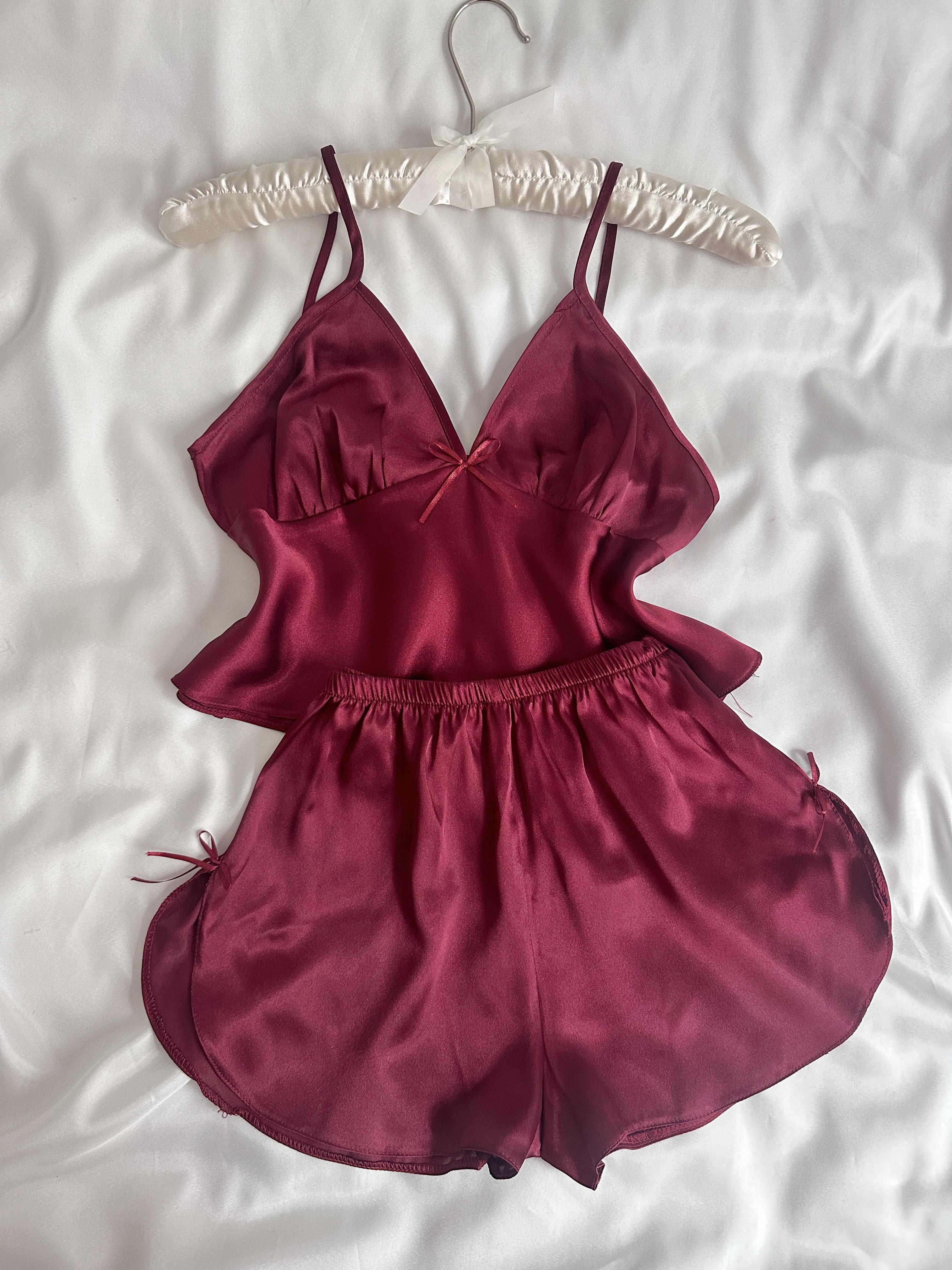 Bordo Saten Takım