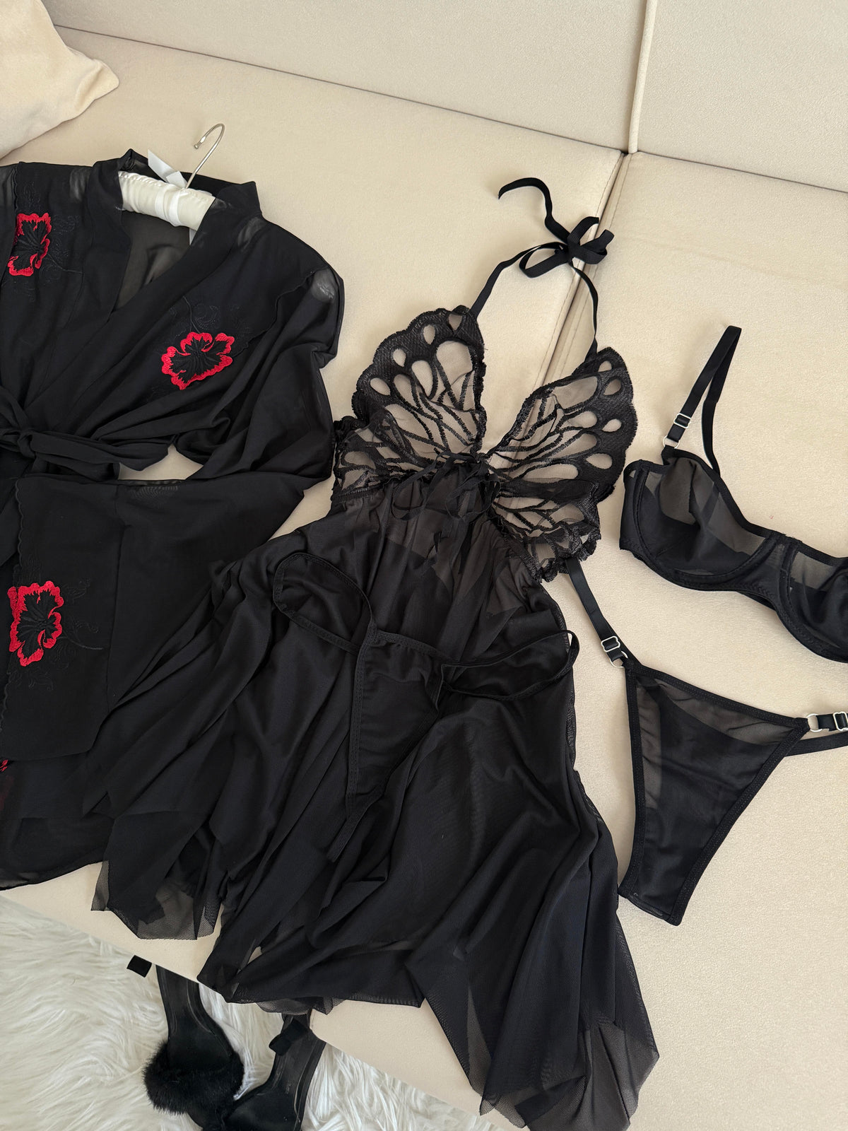 Claire Siyah Set