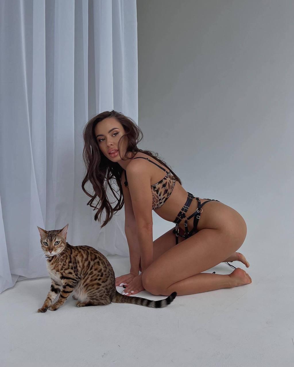 Cleo Leopar Jartiyer Takımı