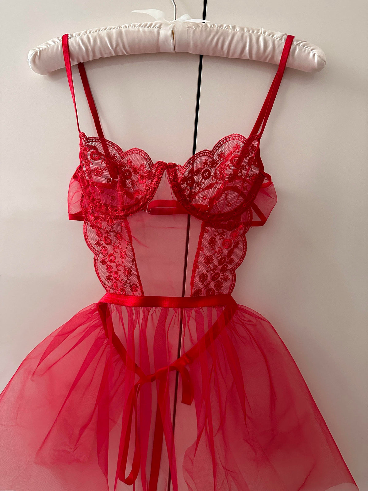 Elisa Kırmızı Tütü Babydoll