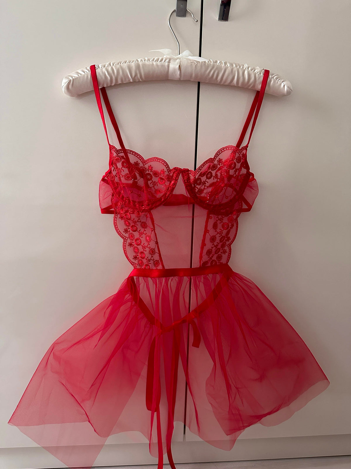 Elisa Kırmızı Tütü Babydoll