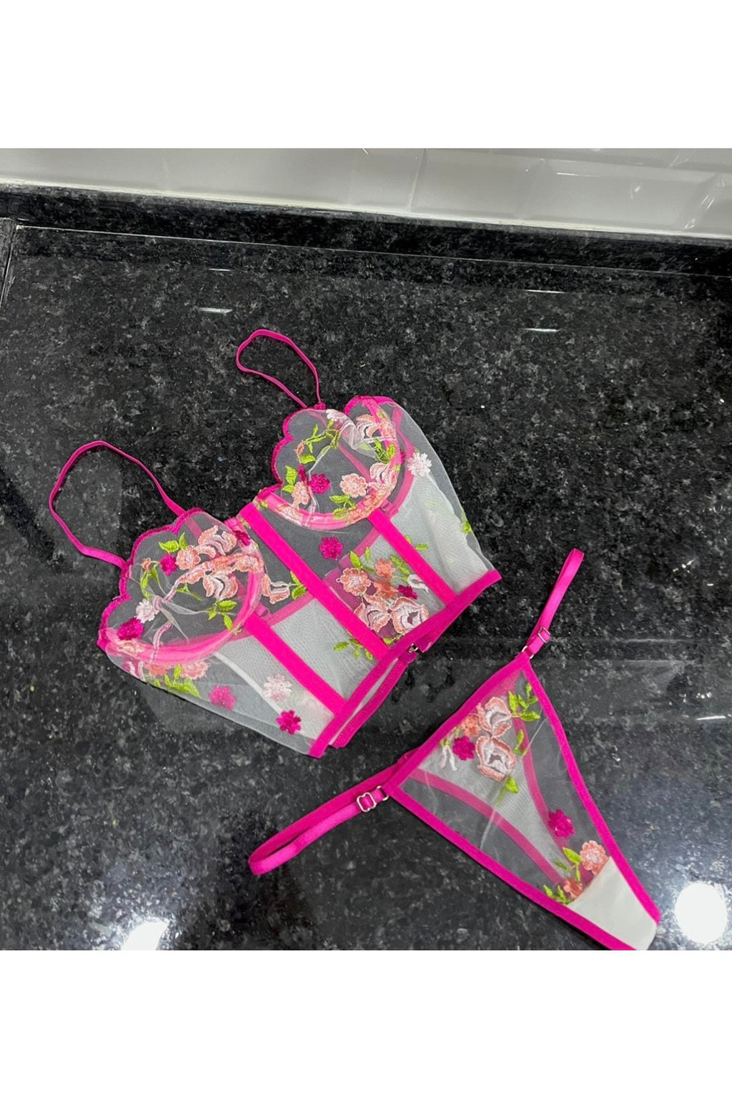 Flower Garden Bustier Set