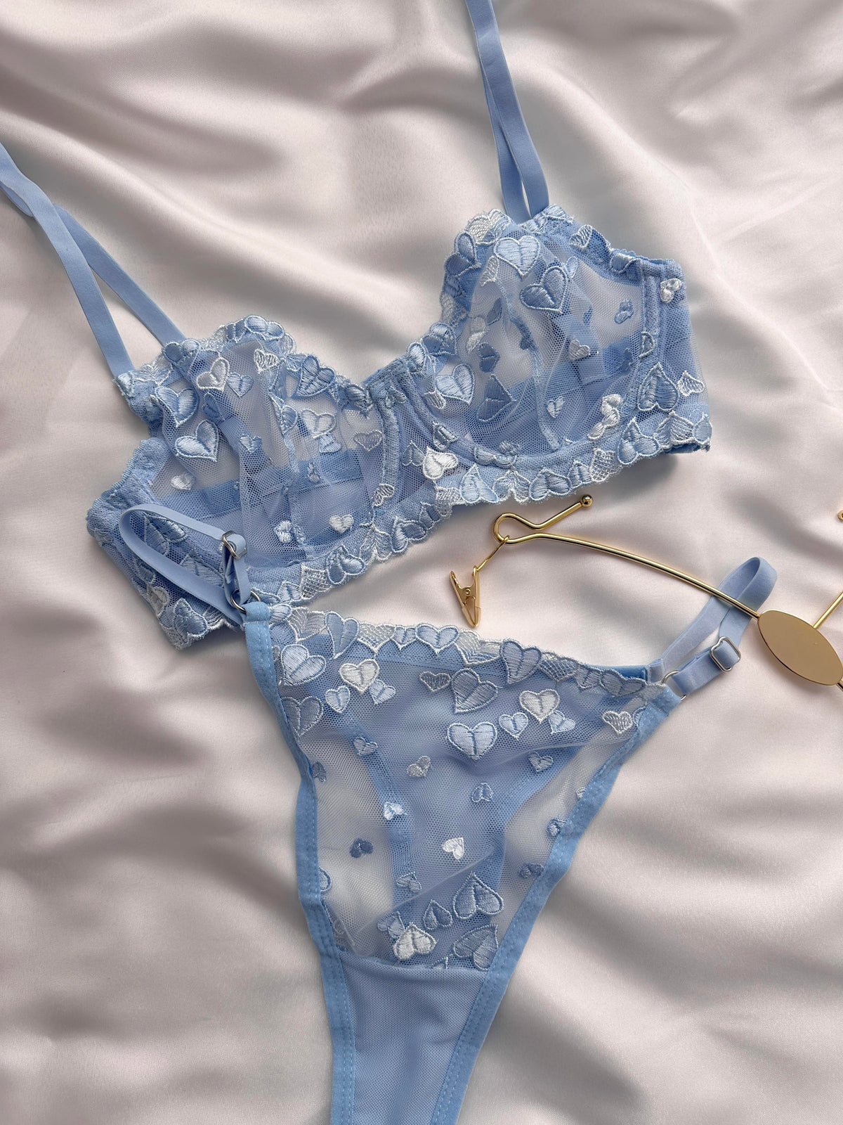 Gemma Blue Bralette Set