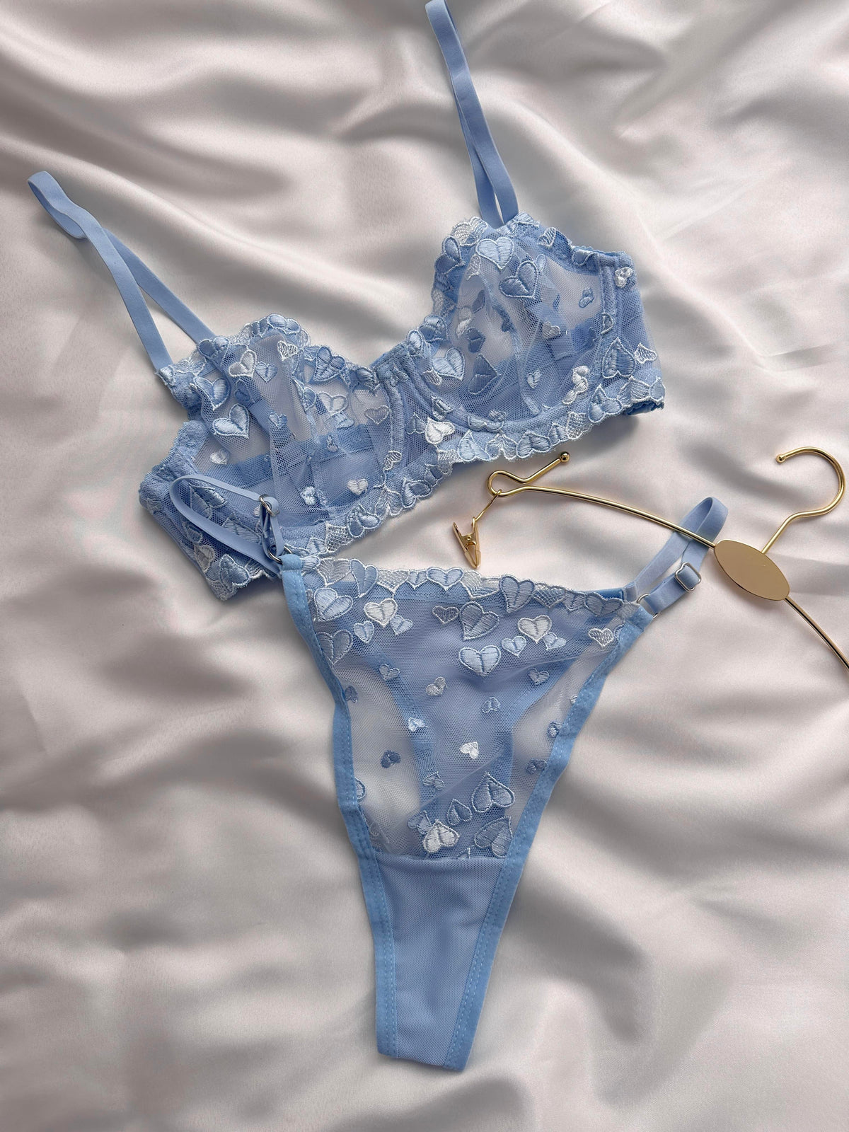Gemma Blue Bralette Set