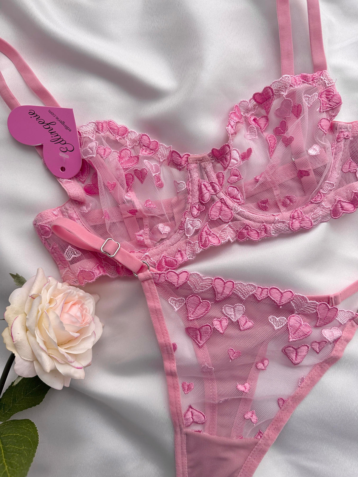 Gemma Pink Bralette Set
