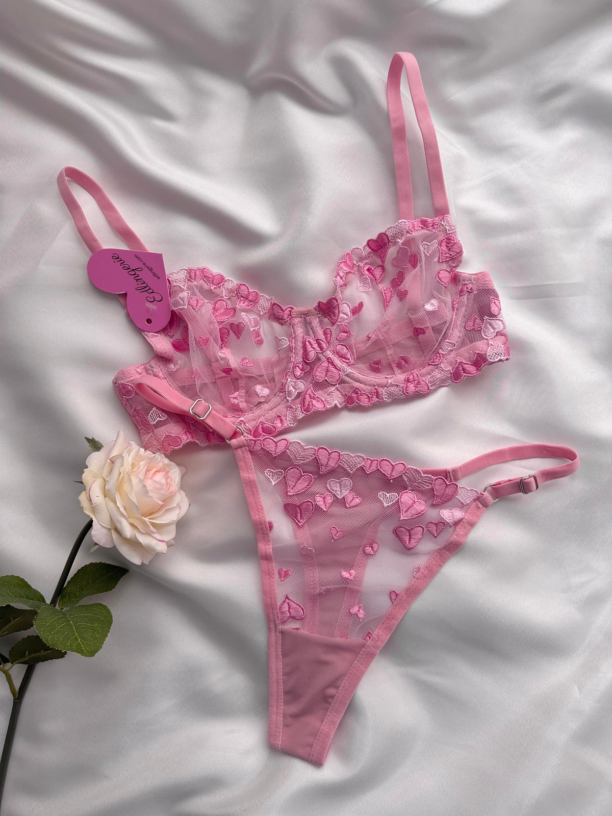 Gemma Pink Bralette Set